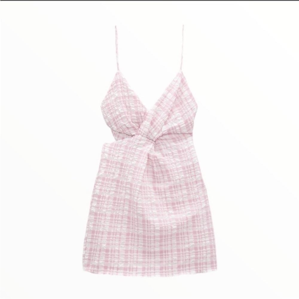 Zara Gingham Mini Dress